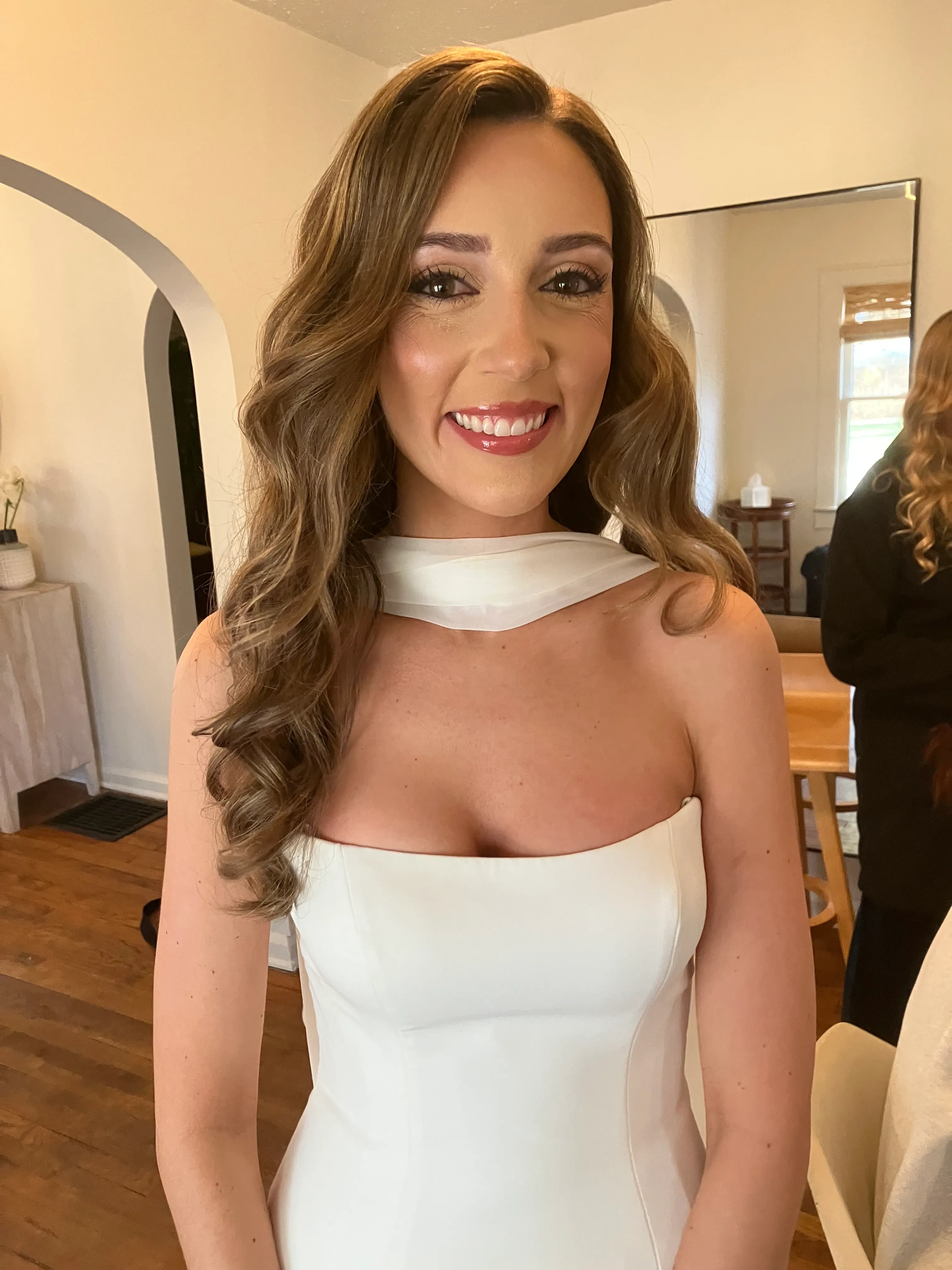 Bridal party hair styling at Glow Salon & Spa, serving Carmel, Westfield, and Fishers