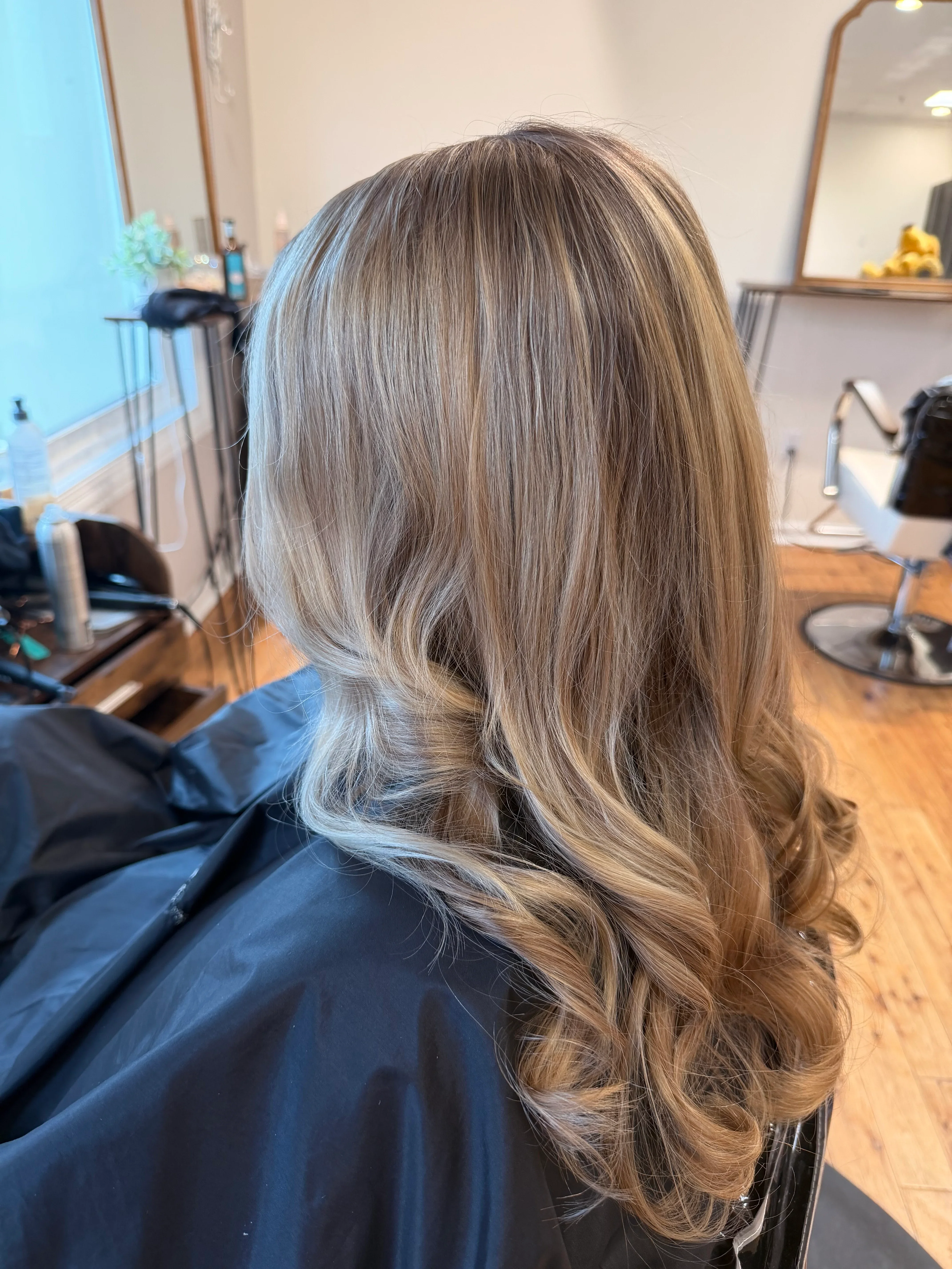 Softly styled hair with movement created at Glow Salon & Spa